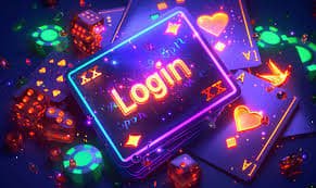 Mesin permainan slot online dengan tema neon dan warna cerah di molaplay